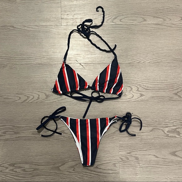 Other - MAKE AN OFFER! Red, white, and blue thong bikini, size S, in perfect condition